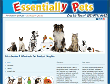 Tablet Screenshot of essentiallypets.com
